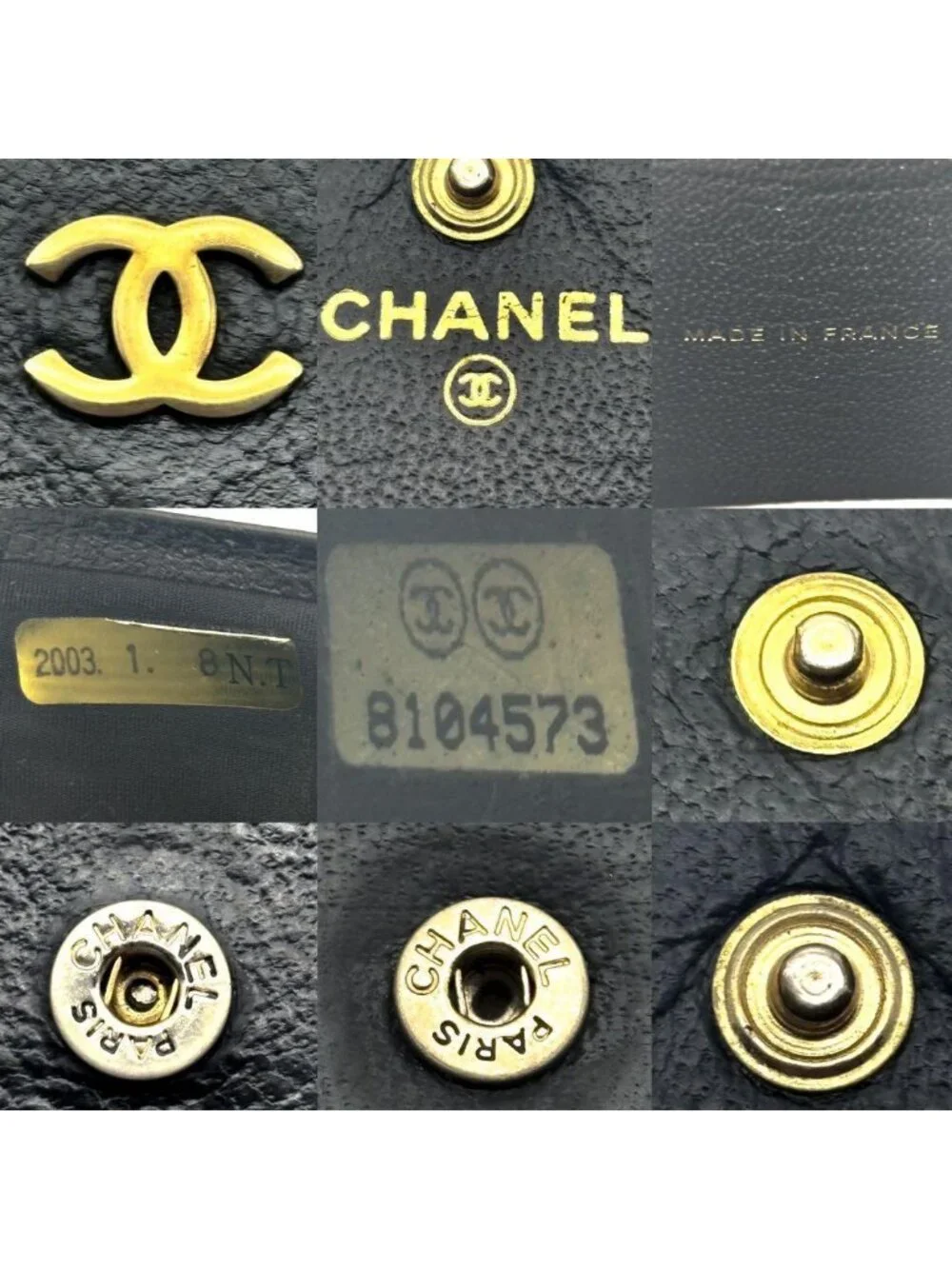 Chanel Wallet CC Logo Hook Trifold